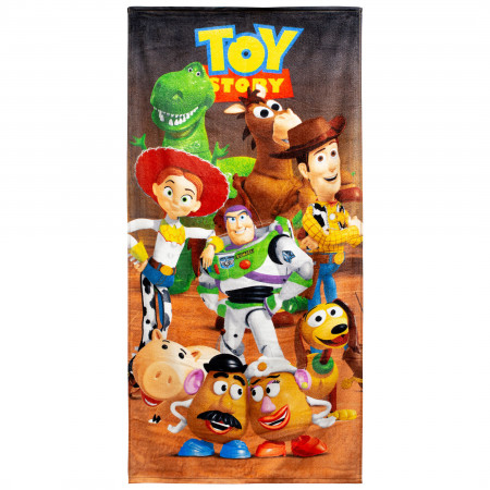 Toy Story 28 X 58 Full Cast Beach Towel