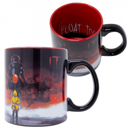 IT 20 Ounce Black And Red Coffee Mug