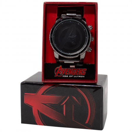 Avengers "A" Symbol Dark Grey Metal Watch