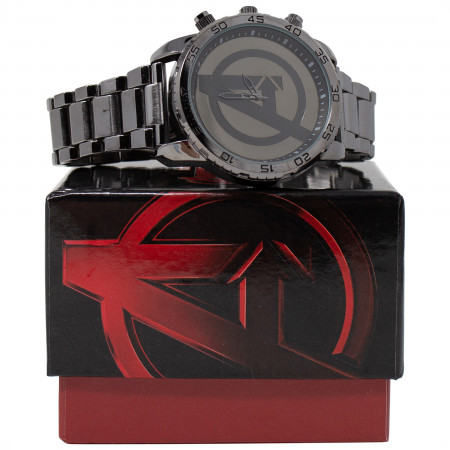 Avengers "A" Symbol Dark Grey Metal Watch