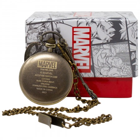 Loki God of Mischief Golden Pocketwatch