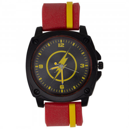 Flash Symbol Red and Yellow Watch