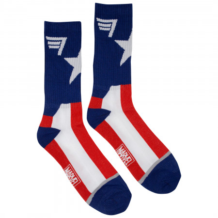 Captain America Suit-Up Athletic Socks