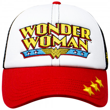 Wonder Woman Retro Logo Trucker Hat