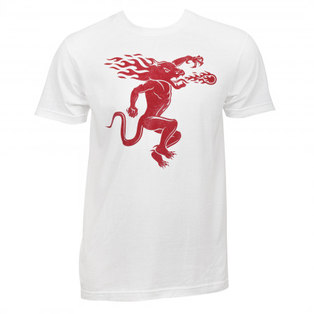 Fireball Whiskey Back and Front Print T-Shirt