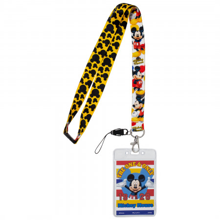 Disney Mickey Mouse Lanyard with Card Holder