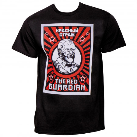 The Red Guardian Vintage Poster Black Widow Movie T-Shirt