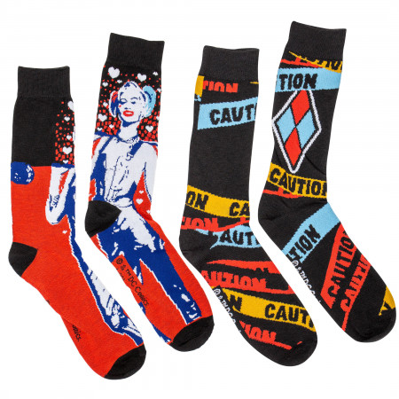 Harley Quinn Birds of Prey 2-Pack Crew Socks