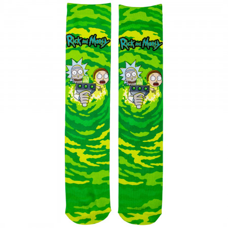 Rick and Morty Portal and Repeating Faces 2-Pack Socks