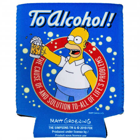 The Simpsons Homer To Alcohol Beer Can Hugger