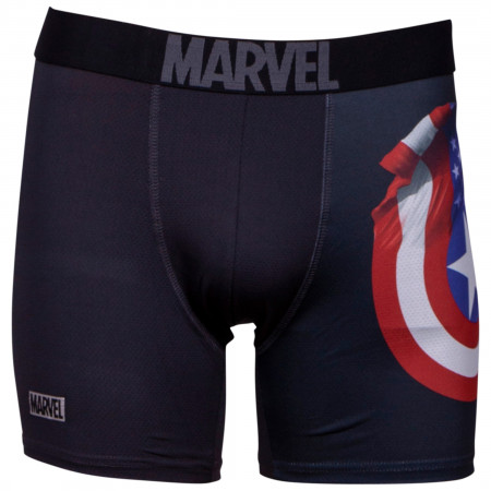 Captain America Performance Mesh Underwear Boxer Briefs 3-Pair Pack