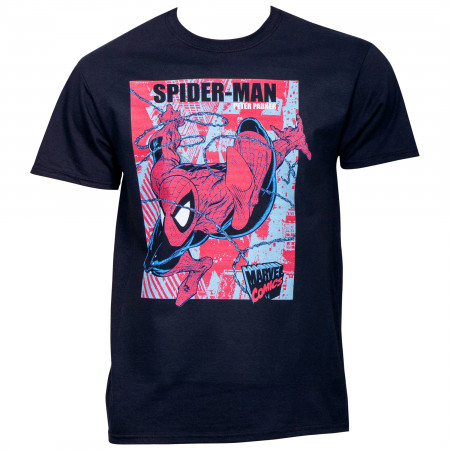 Marvel Comics Spider-Man Peter Parker Swinging Vintage T-Shirt