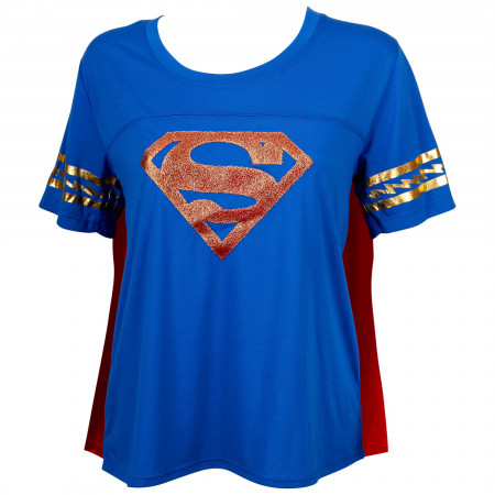 Supergirl Symbol with Cape Women's T-Shirt