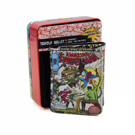 Spider-Man #6 Comic Cover Trifold Wallet in Collectors Tin