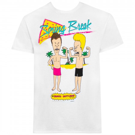Beavis And Butthead White Spring Break Men's T-Shirt