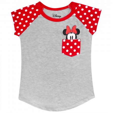 Minnie Mouse Smile Youth Sized Pocket Tee