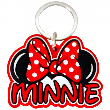 Minnie Mouse Ears Laser Cut Keychain