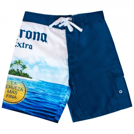 Corona Extra Beach Scene Board Shorts