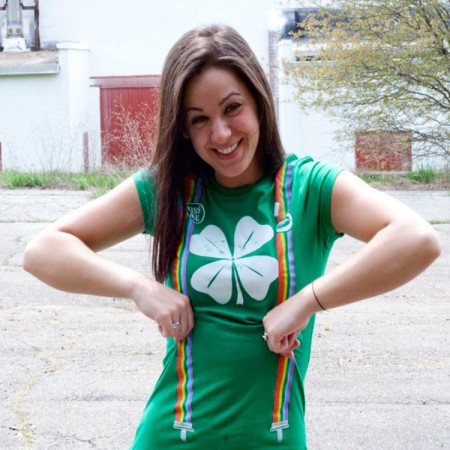 Miller Lite Mens Womens Suspenders Green St Patrick's Day New 