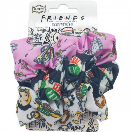 Friends Icons 3-Piece Scrunchies Set