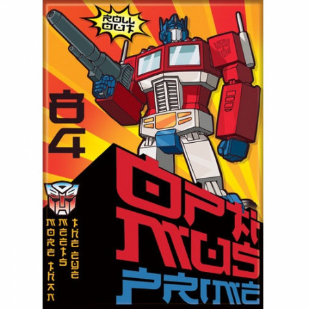 The Transformers Autobots Roll Out Optimus Prime Magnet