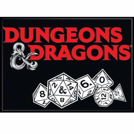 Dungeons & Dragons Dice Magnet