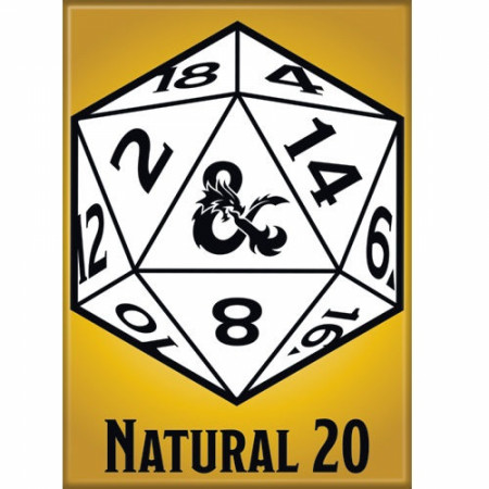 Dungeons & Dragons Natural 20 Magnet