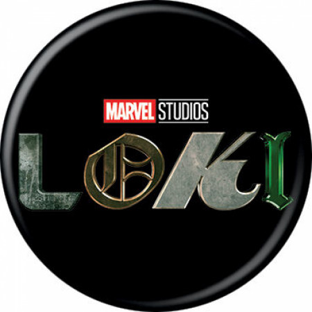 Marvel Studios Loki Series Title Card Logo Button