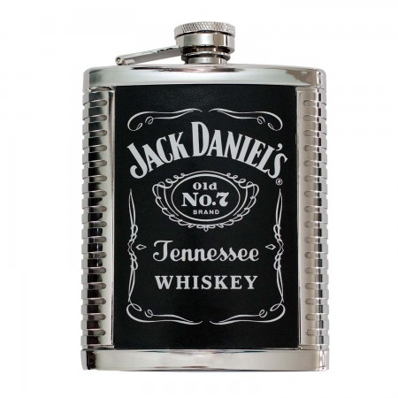 Jack Daniels 6 OZ Ribbed Flask