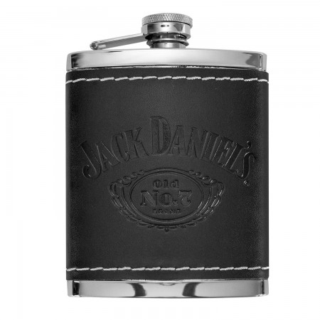 Jack Daniels Leather 6 oz. Flask