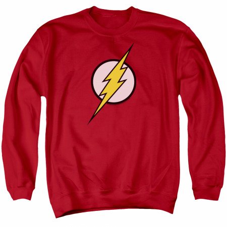 Flash Logo Crewneck Men's Red Sweatshirt