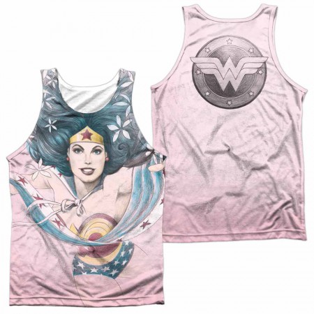 Wonder Woman Sketched Sublimation Tank Top