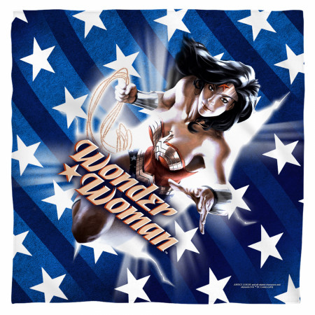 Wonder Woman Stars and Stripes Bandana