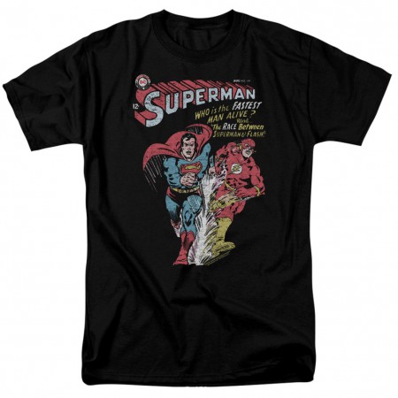 Superman vs The Fastest Man Alive Men's Flash T-Shirt