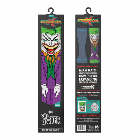 The Joker Clown Prince of Crime Crossover Crew Socks