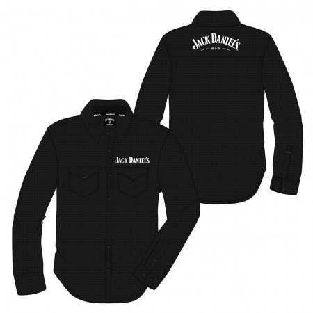 Jack Daniels Long Sleeve Button Up Paisley Print Shirt