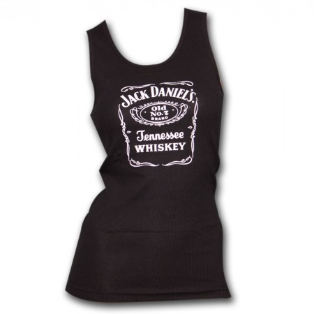 Jack Daniels Old No. 7 Label Women's Ribbed Tank Top
