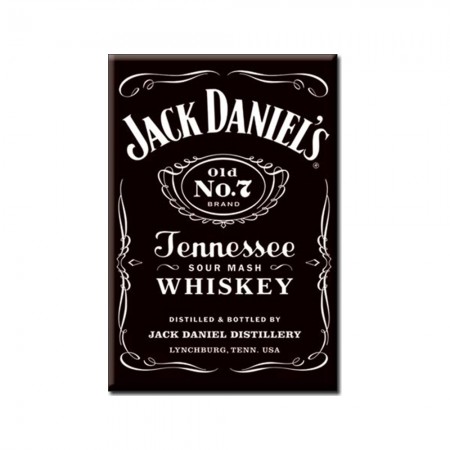 Jack Daniels Classic Black Bottle Label Magnet