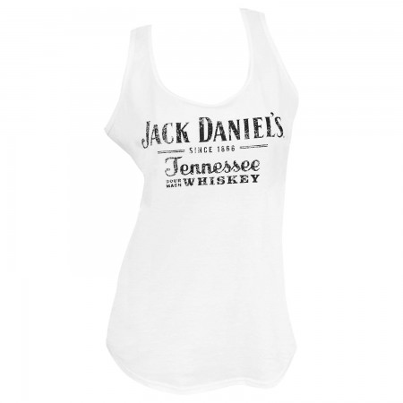 Jack Daniels Women's White Tennessee Whiskey Tank Top