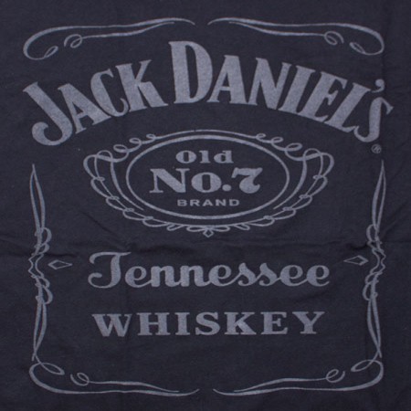 Jack Daniel's Raised Logo Juniors T Shirt - Black