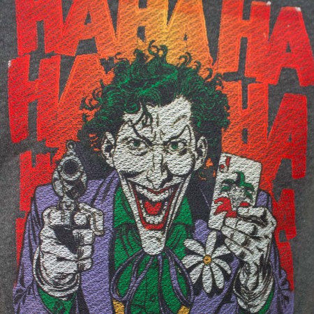 Joker Embroidered Charcoal Tee Shirt