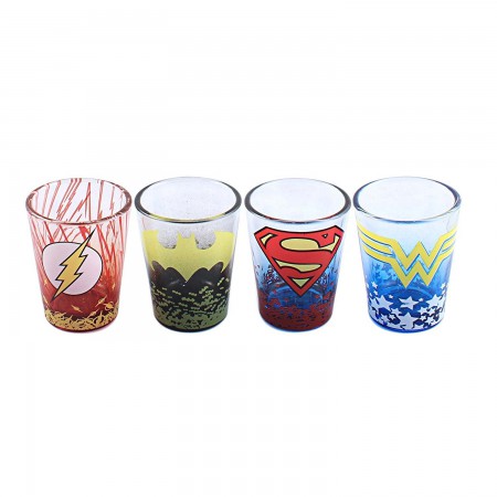 DC Comics Superhero Shot Glass Set