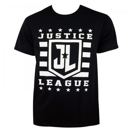 Justice League Logo Men's Black T-Shirt