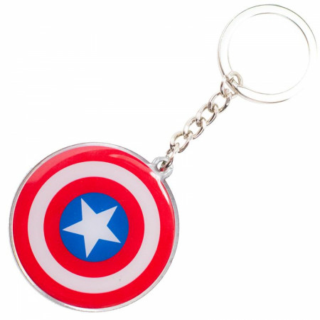 Marvel Comics Captain America Metal Shield Keychain
