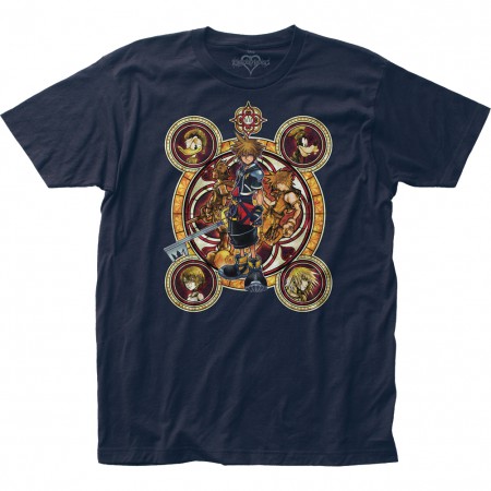 Kingdom Hearts Characters Crest Tshirt