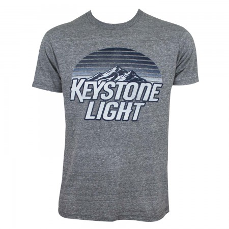 Keystone Light Striped Logo Tee Shirt