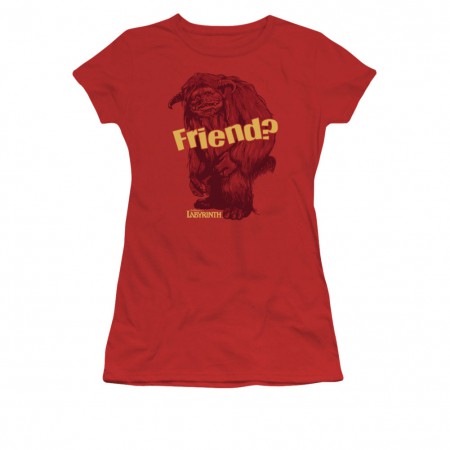 Labyrinth Ludo Friend Red Juniors T-Shirt