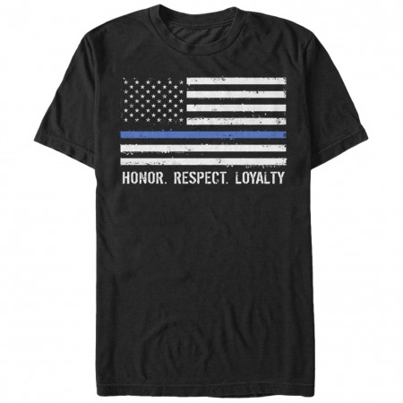Honor Respect Loyalty American Patriotic USA Black T-Shirt