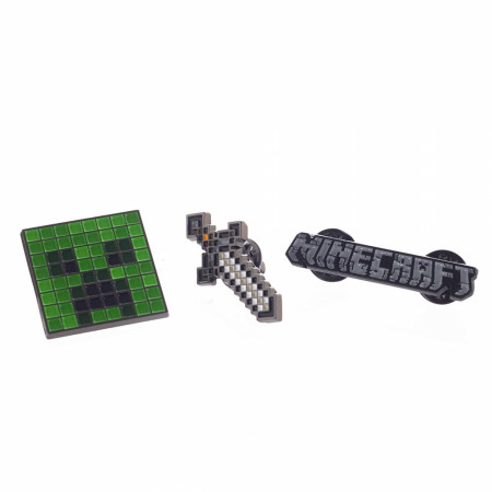 Minecraft Lapel Pins 3-Pack Set