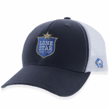 Lone Star Beer Armadillo Logo Hat- Distressed Sky Blue